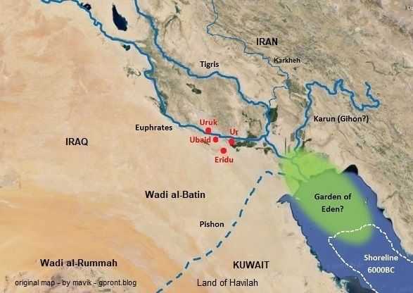 mapa-Jardim do Éden mapa-Jardim do Éden